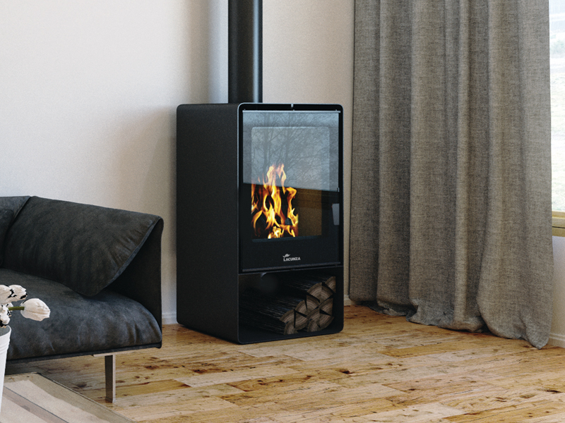 <b>Reference:</b> ATLANTIC 613 <br> 
<b>Description:</b><br>- Freestanding Stove <br>
- Heat output range: 8.5-15.5kW <br>
- Efficiency: 78% <br>
- Nominal heat output: 12kW <br>
- Flue socket: ø150 MM<br>
- Heating area: 107 m2 <br>
- Heating volume: 267 m3 <br>
<b>External Dimensions:</b><br>- L= 60CM<br>- W= 40CM<br>- H= 110CM<br>
<b>Firebox Dimensions:</b><br>- L= 53CM<br>- W= 28CM<br>- H= 47CM<br>
<b>Weight:</b> 103KG