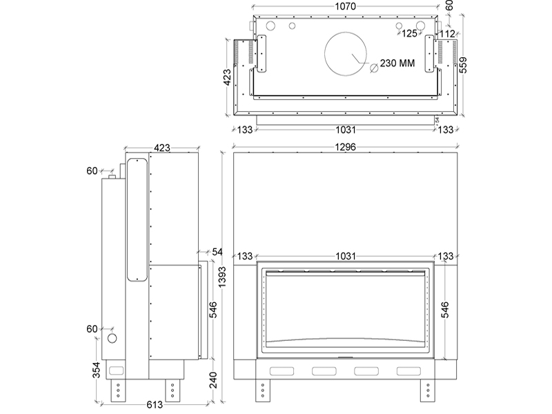 FLAT 100HYDRO /130CM