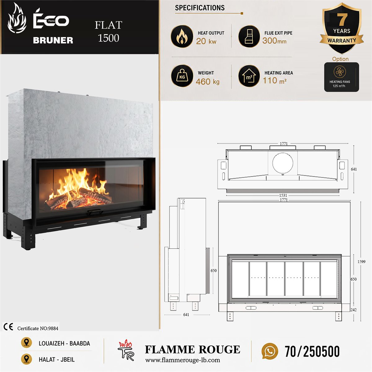 ECO BRUNER FLAT150 /178CM
